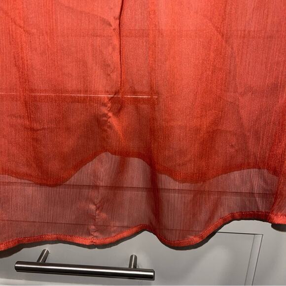 TJD The Jetset Diaries Ara Rust Burnt Orange Blouse Small - Picture 12 of 12